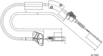 Трос сцепления Fiat Panda II 169 1.3 jtd оригинал