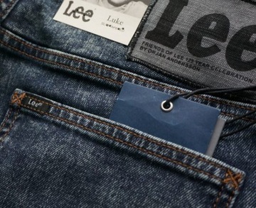 Джинсы скинни LEE LUKE PUNK BLUE W30 L34