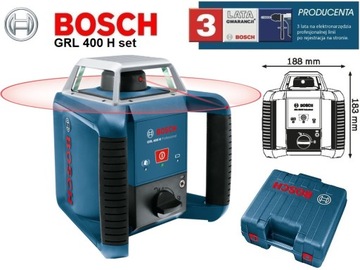 ВРАЩАЮЩИЙСЯ ЛАЗЕР BOSCH GRL 400 H + ПРИЕМНИК LR1