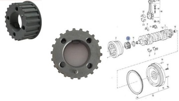 фото thumb №2, Колесо зубчатое вала audi 100 a6 074105263b