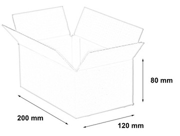 КАРТОННАЯ КОРОБКА 200x120x80 см БЕЛАЯ КОРОБКА 20 шт.