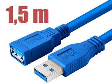 Удлинительный кабель USB 3.0 AM-AF FAST 1,5 метра