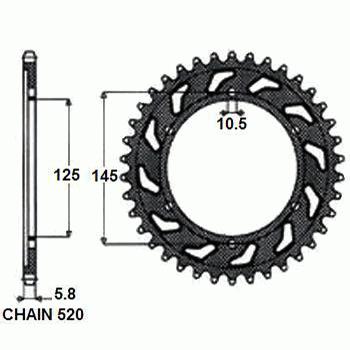 КОМПЛЕКТ ПРИВОДА DID VX SUNSTAR YAMAHA MT-03 06-12