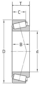 30302 Koyo Łożysko stożkowe 15x42x14,25