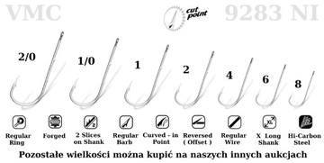 10 x КРЮЧОК VMC 9293NI № 1/0 БЕЗУПРЕЧНЫЙ БЕЙДОЛДЕР