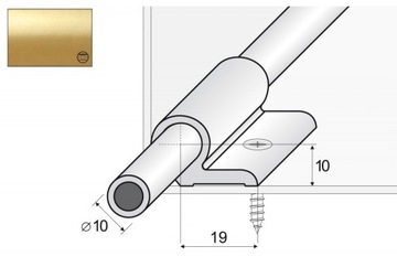 A06 SOBRIFILE ROD 90 см + золотые ручки