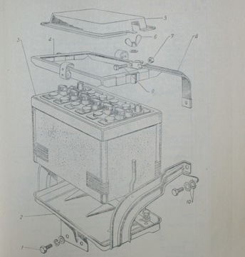 Рама аккумулятора ГАЗ 21 69 ВАРШАВА М20 УАЗ 469