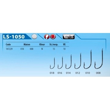 GAMAKATSU LS-1050N ЯПОНСКИЕ СЕРЕБРЯНЫЕ КРЮЧКИ Размер 20 25 шт.