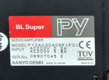 PY0A030A Сервоусилитель SANYO DENKI BL Super PY