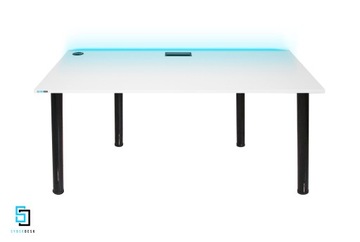 Игровой стол со светодиодной подсветкой и USB, для геймеров, SyberDesk