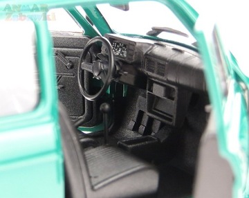 FIAT 126p МЕТАЛЛИЧЕСКАЯ МОДЕЛЬ WELLY 1:21 MALUCH GREEN