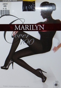 Колготки Marilyn Cover 100den 3D nero черные 3/4