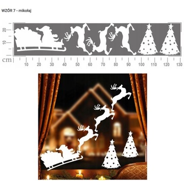 МНОГОРАЗОВЫЕ РОЖДЕСТВЕНСКИЕ НАКЛЕЙКИ НА ОКНА