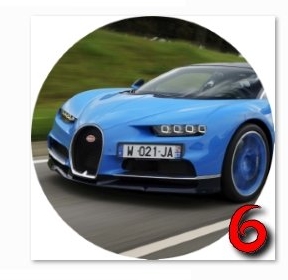 ТОЛСТАЯ ВАФЛЯ ДЛЯ ТОРТА BUGATTI CHIRON CAR AUTO