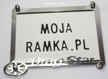 Регистрационная рамка YAMAHA для DRAG STAR XVS