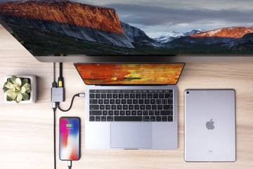 Концентратор USB-C HyperDrive 4K HDMI 3-в-1 «Серый космос»