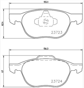 KLOCKI PRZÓD FORD C-MAX KUGA FOCUS II MK2 III MK3