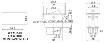 ПЕРЕКЛЮЧАТЕЛЬ 12В 35А ROAKER SWITCH КРАСНАЯ СТРОБАЛЬНАЯ ЛАМПА