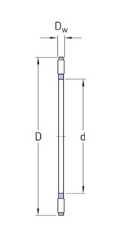 AXK 2542 Упорный игольчатый роликоподшипник 25x42x2 FBJ