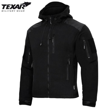 TEXAR HUSKY ТАКТИЧЕСКАЯ ФЛИСОВАЯ ТОЛСТАЯ 360г ЧЕРНАЯ ФЛИСОВАЯ КУРТКА 4XL