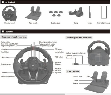 Руль HORI RWO Racing Wheel Overdrive XONE S