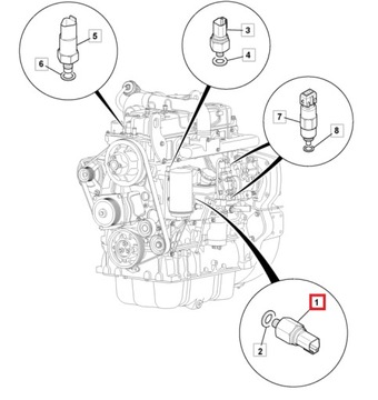 ДАТЧИК ДАВЛЕНИЯ МАСЛА ДВИГАТЕЛЯ JCB 3CX 320/04046