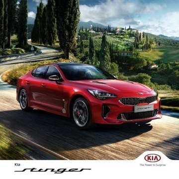 Брошюра Kia Stinger, модель 2020 года, 48 страниц, польский язык