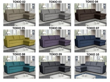 Narożnik kanapa sofa rozkładany TOKIO rogówka