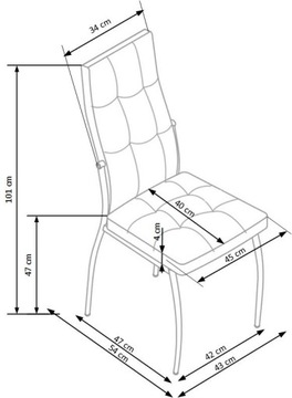 Стул K209, черный, для ресторана, кафе, паба