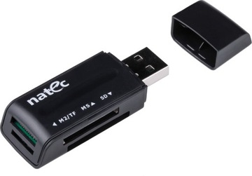 NATEC MINI ANT 3 ЧЕРНЫЙ SDHC, MMC, M2, MICROSD