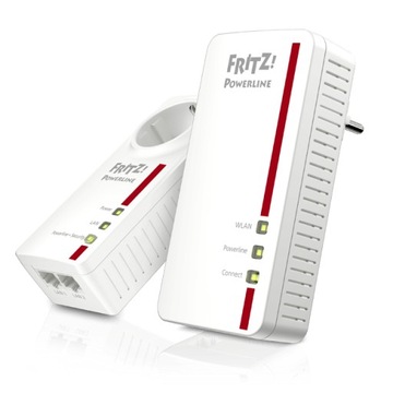 FRITZ!Powerline 1260 Set - Комплект гигабитных адаптеров ПЛК + WiFi AC+N Mesh