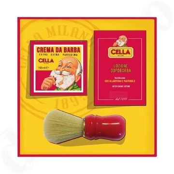 Cella 3in1 Cream Brush Water Red Набор для бритья