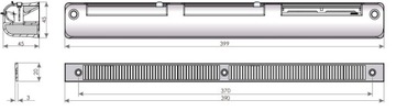 Nawiewnik akustyczny VENTEC VT901 JASNY BRĄZ/BIAŁY