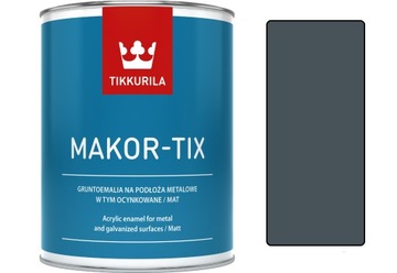 Краска для крыши Tikkurila Makor-tix оцинкованная 3л графит