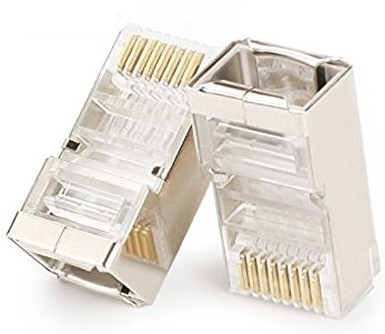 Конец разъема RJ45 6E RJ, экранированный 10 шт.