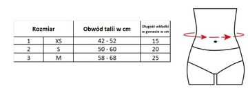 GORSET PROSTUJĄCY PLECY, GARBIENIE DLA DZIECKA XS