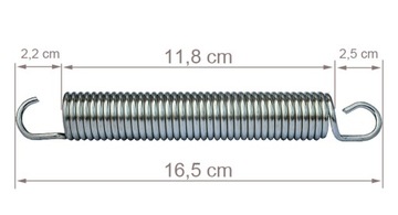 ПРУЖИНЫ ДЛЯ БАТУТА БАТУТ 16,5 СМ