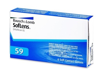 Soczewki SOFLENS 59 6 szt. BC 8.6 moc -5,00