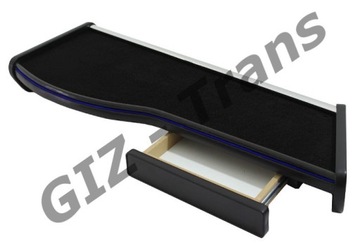 фото thumb №1, Столик rtv полка з выдвижной ящик автобус mercedes sprinter 2000-2006 r. чёрный велюр