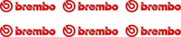 Наклейка BREMBO на суппорты Набор наклеек 6 шт.