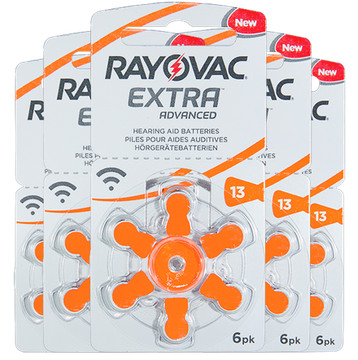 Rayovac Extra 13 EMF PR48 Слуховые батарейки 6 шт.