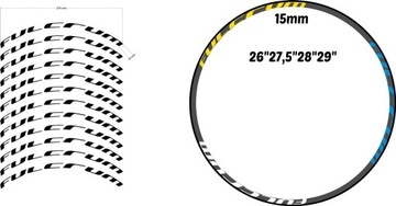 Naklejki na obręcz FULCRUM zestaw naklejek