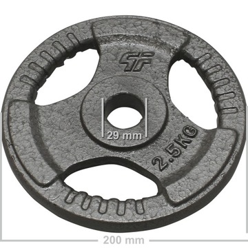 НАБОР PLATINUM FITNESS 40KG ЧУГУННЫЙ ВЕС РУЛЬ HAMMERTONE 29 ММ