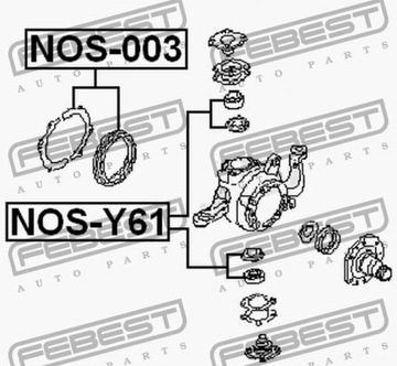 УПЛОТНИТЕЛЬ ШАРОВОГО ПОВЕРХНОСТИ NISSAN PATROL Y61 97-