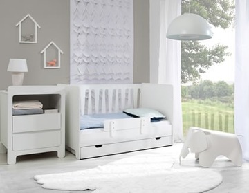 Детская кроватка Pinio Moon 120x60 белая