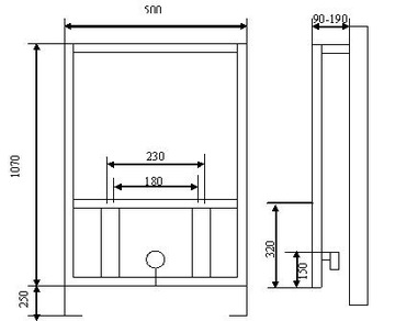 ПОДСТАВКА ДЛЯ БИДЕ ОКОЛО ROCA GEBERIT GROHE