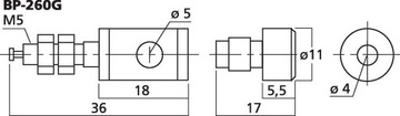 Monacor BP-260G Разъем для динамика