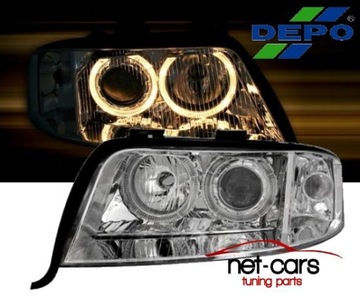 Лампи фари audi a6 c5 01- angel очі ксенон c фото №1