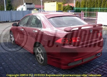 Honda accord vii накладка бампера зад dj-тюнинг фото №1