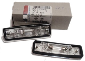 Лампа освещение номерного знака opel vectra b новая оригинал фото №1